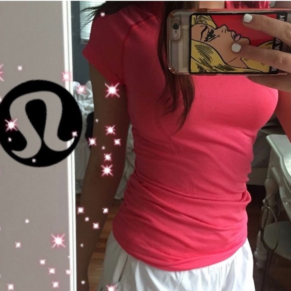 PINK LULULEMON ATHLETICA TOP